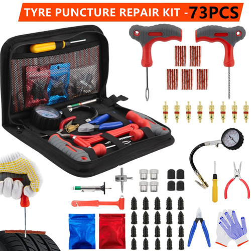 Tyre puncture repair - tyre, tool