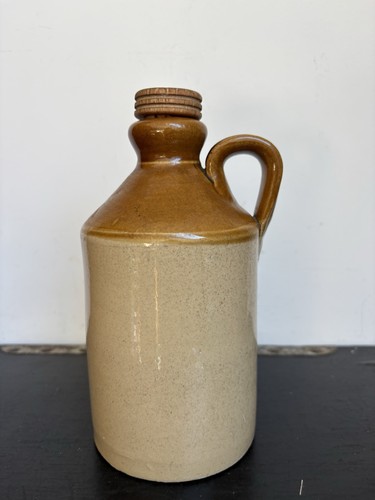 Vintage flagon stoneware with - vintage,