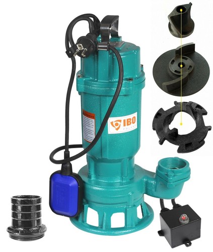 Submersible pump with grinder - pump,