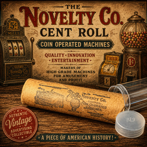Novelty cent roll coin - co,