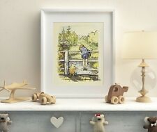 Classic Winnie the Pooh ART PRINT, 10x8 *UNFRAMED* Wall Art Picture Pooh Bear