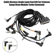 Cable Harness Snake Loom Cord Kit For Crimson Surge Drum Module Turbo Command.