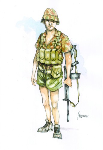 Original military painting - original,