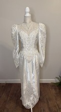 Vtg Mori Lee Satin Wedding