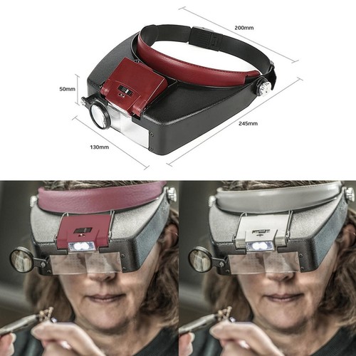 Headband visor magnifier head - visor,