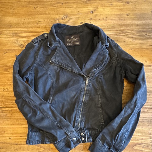 Zara trf black biker denim - trf,