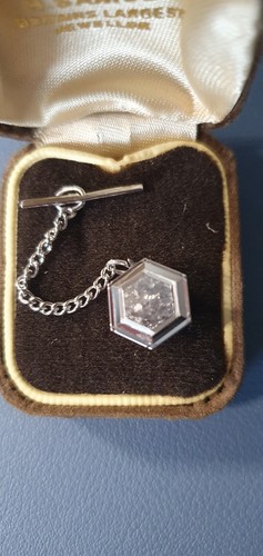 Men silver hexagon metal - men’s,