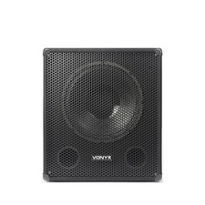 Vonyx SWA15 15" Active PA Subwoofer 300W Bass Bin for Bands & DJs