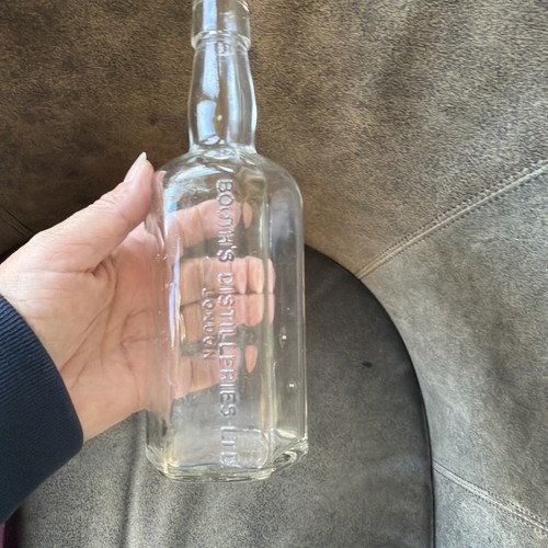 Vintage glass bottle - bottle, booth's