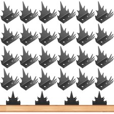 24 Pcs Intruder Deterrent Fence Wall Spikes,Heavy Duty Steel Fence Spikes Sec...