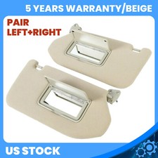 With Lamp pair Sun Visor For 13-18 Pathfinder 14-17 Infiniti QX60 13 JX35 Beige