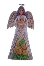JIM SHORE Heartwood Creek Diamond Stone Daisy Birthstone Angel 6001572 NOVEMBER