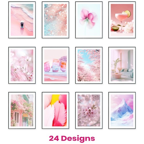 Pink botanic nature - pink, art