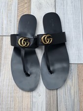 Gucci Mens Leather Flip Flops