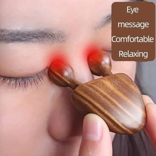 1pc sandalwood face massager - sandalwood,