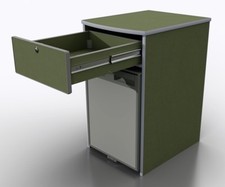 MDF Camper Van Furniture Kitchen Pod for CRX50 Fridge Drawer  Unit POD-027