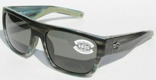 COSTA DEL MAR Sampan 580G POLARIZED Sunglasses Matte Reef/Gray NEW