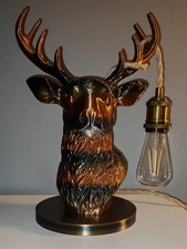 Stag Table Lamp with Hemp Rope