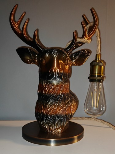 Stag table lamp with - table,