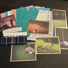 Craftroom Clearout/Mini Card Kit Bundle/ Junk Journal /Golf 