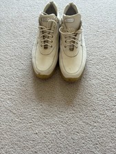 Cesare Paciotti, Women’s Platform Cream Suede Trainers Size 38, (fits a39/uk6) 
