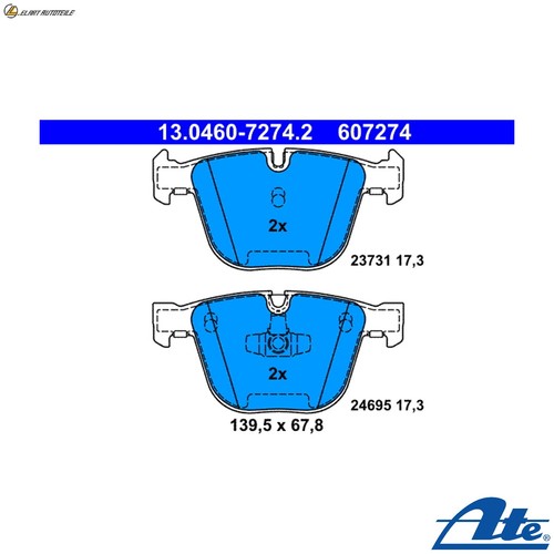 Brake pad set disc - brake,