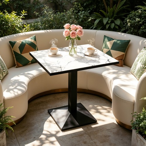 Leisure bistro table marble - leisure,