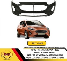 FORD FIESTA MK8 2017 - 2022 FRONT BUMPER PRIMED INSURANCE APPROVED OEM SPEC