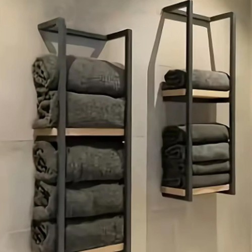 Wall mounted towel - mounted, rack