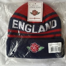Authentic Original England Rugby Knitted Hat Unisex One Size-New & Tags