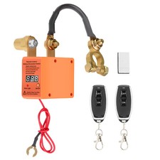 Wireless Remote Car Battery Disconnect Relay Master Kill Cut-off Switch Isolator
