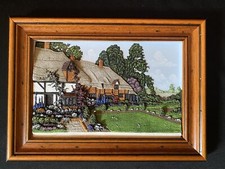 Vtg Friar Crafts England Rose Cottage Devon 3D Wall Art Souvenir D Pearson 1989