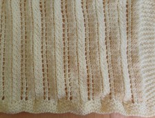 Knitting pattern 4898.   Baby cot blanket.   DK