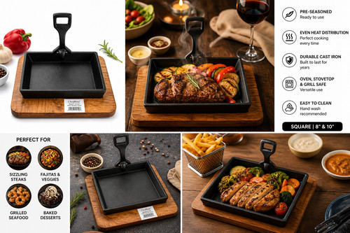Cast iron sizzler - cast,