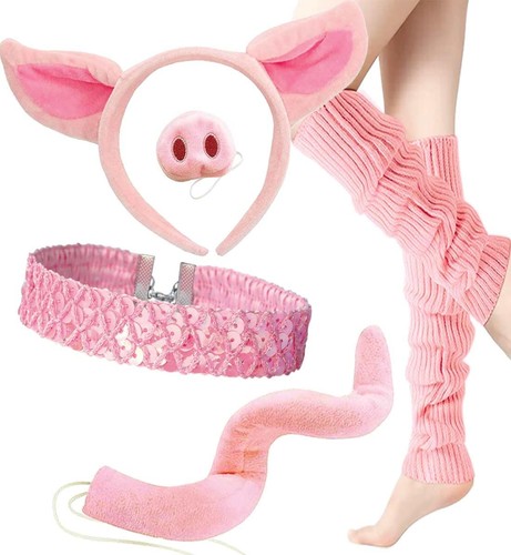 Pig costume set 5pcs - pig,