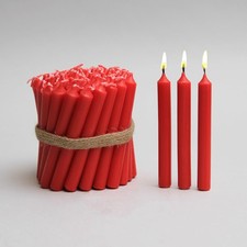 50 Red Christingle Candles 4.5