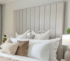 Clarence Soft Plush Velvet Bed Headboard  3ft 4ft 4ft6 5ft 6ft  30" 36" 44" Tall