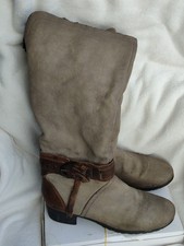 Mjus ladies boots, size 40, mud grey brown, leather, warm fur lining used 