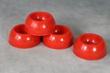 Set of 4 x Vintage Original Red Plastic Tupperware Stacking Egg Cups