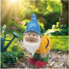 NAUGHTY MOONING GARDEN GNOME LARGE 9" GARDEN ORNAMENT NEW AND BOXED L&P