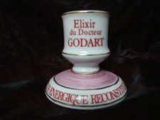 Pyrogene Advertising Elixir Bar Matches Match Striker Holder French Style Porcel