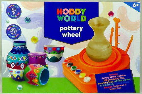 Pottery wheel with 450g clay - wheel, &