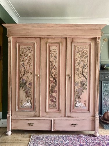 Vintage painted pine - pine, triple