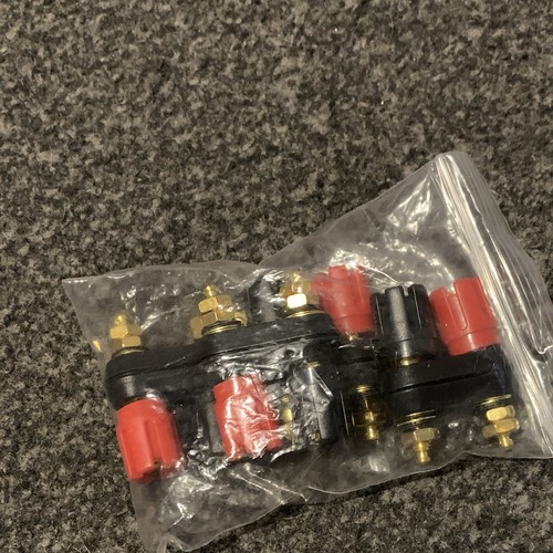 Red black binding - red/black, speaker