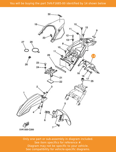 Yamaha bracket license - bracket,,