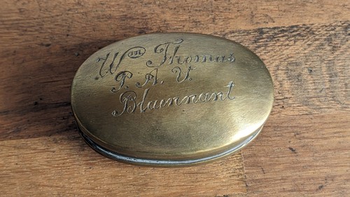 Miners twist snuff tin - snuff,