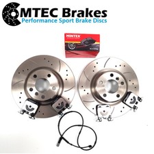BMW M135i M140i M235i M240i REAR BRAKE DISCS MINTEX PADS & WEAR SENSOR