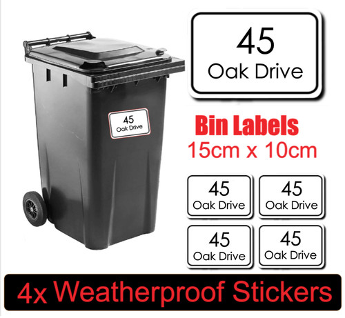 Wheelie bin stickers - wheelie,