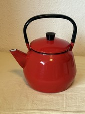 Vintage Retro MCM Red Enamel