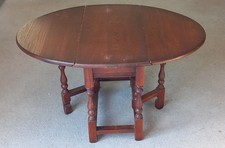 Vintage Oak Drop Leaf Side